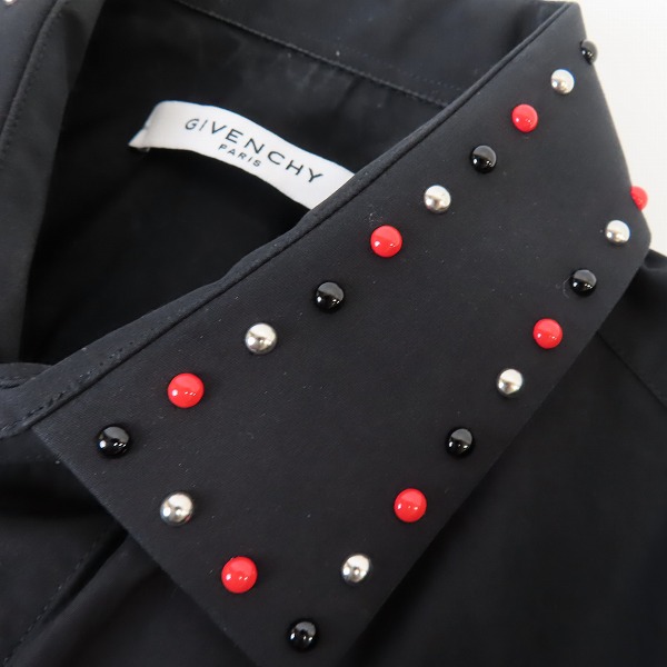 実際に弊社で買取させて頂いたGIVENCHY/ジバンシィ16SS スタッズ付きスリムフィットドレスシャツ 16S 6201 300/39の画像 5枚目