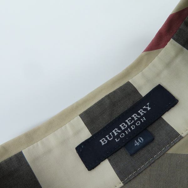 実際に弊社で買取させて頂いたBURBERRY LONDON/バーバリー ロンドン ノバチェック 長袖シャツ /40の画像 2枚目