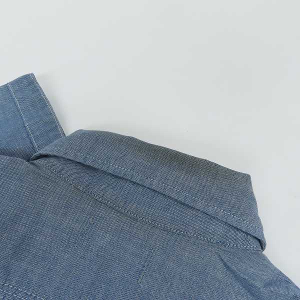 実際に弊社で買取させて頂いたBLUE BLUE/ブルーブルー 半袖シャンブレーシャツ/2の画像 5枚目