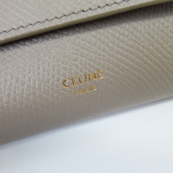 実際に弊社で買取させて頂いたCELINE/セリーヌ フォールデッド コンパクトウォレット 10B573BELの画像 4枚目
