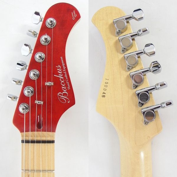 実際に弊社で買取させて頂いた★Bacchus/バッカス GRACE FT/M RED/OIL エレキギター コイルタップ搭載 ソフトケース付の画像 3枚目