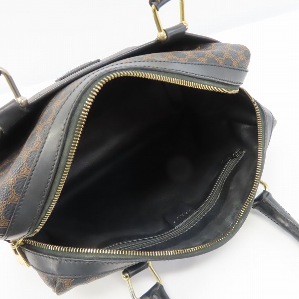 実際に弊社で買取させて頂いたCELINE/セリーヌ マカダム柄 ヴィンテージ ハンドバッグの画像 4枚目