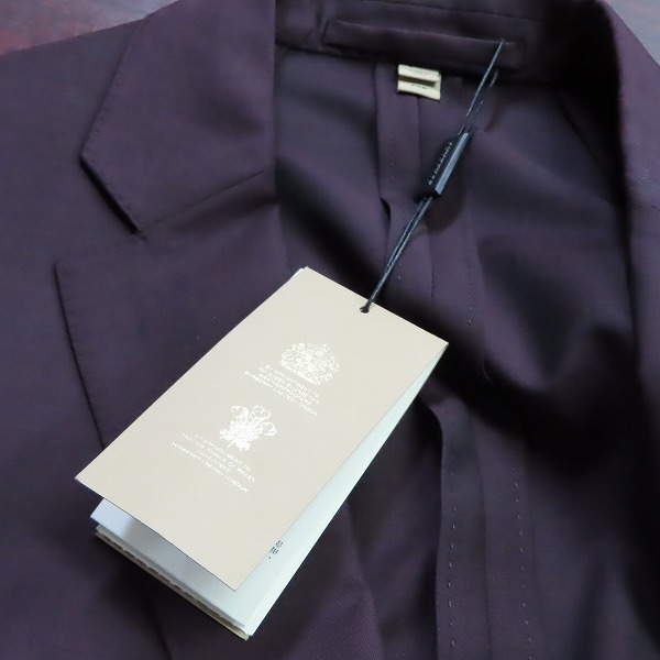 実際に弊社で買取させて頂いた【未使用】BURBERRY LONDON ENGLAND/バーバリー 2ボタン テーラードジャケット/パンツ セットアップ/50の画像 7枚目