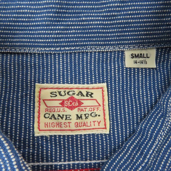 実際に弊社で買取させて頂いたSUGAR CANE/シュガーケーン 東洋エンタープライズ ワークシャツ SC25511 /Sの画像 2枚目