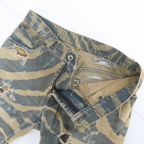 実際に弊社で買取させて頂いたL.G.B./ルグランブルー デニムパンツ ダメージ加工 カーキ/30の画像 2枚目