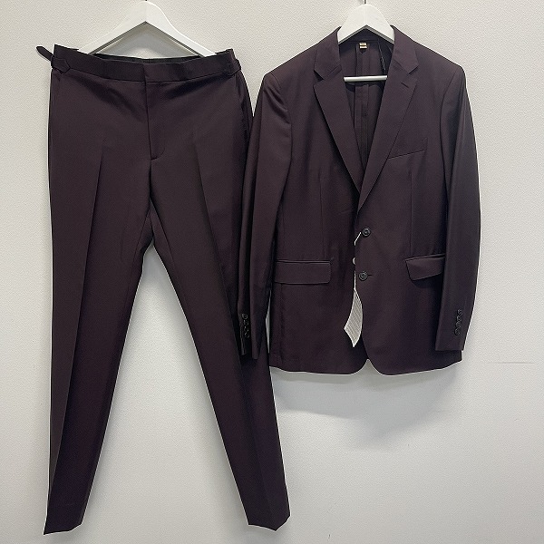 実際に弊社で買取させて頂いた【未使用】BURBERRY LONDON ENGLAND/バーバリー 2ボタン テーラードジャケット/パンツ セットアップ/50