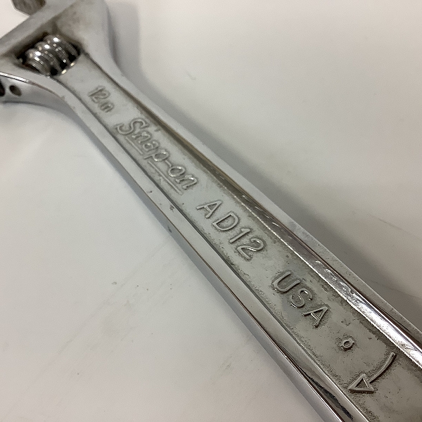 実際に弊社で買取させて頂いたSnap-on/スナップオン 旧ロゴ モンキーレンチ 300㎜ AD12の画像 3枚目