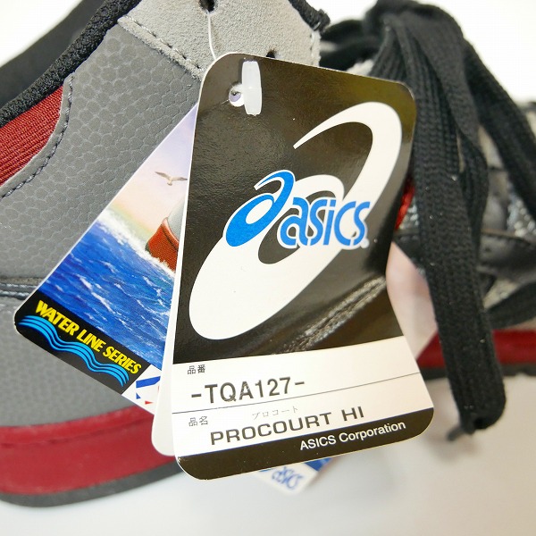 実際に弊社で買取させて頂いた【未使用】asics/アシックス PROCOURT HI/プロコート 35th anniversary/35周年 スポーツスタイルシューズ TQA127-1175/27の画像 6枚目