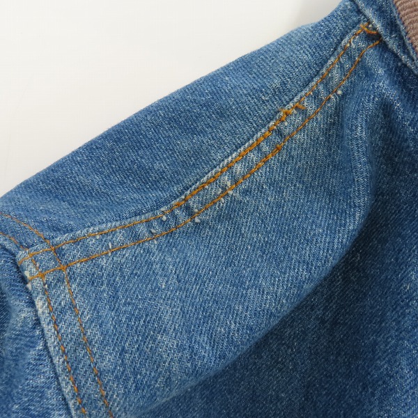 実際に弊社で買取させて頂いたDICKIES/ディッキーズ デニムジャケット 襟コーデュロイ カバーオール /Mの画像 4枚目