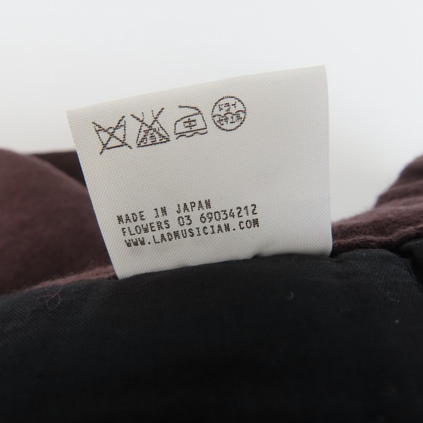 実際に弊社で買取させて頂いたLAD MUSICIAN/ラッドミュージシャン テーパードイージーパンツ ウール 2211-553/42の画像 4枚目