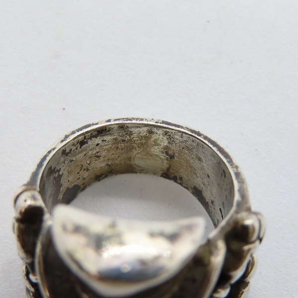 実際に弊社で買取させて頂いたCRAZY PIG/クレイジーピッグ MASCOT SKULL RING 18号の画像 7枚目