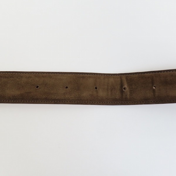 実際に弊社で買取させて頂いたTomorrowland×AndreaGreco/トゥモローランド×アンドレアグレコ スエードレザーベルト ブラウン/80の画像 4枚目
