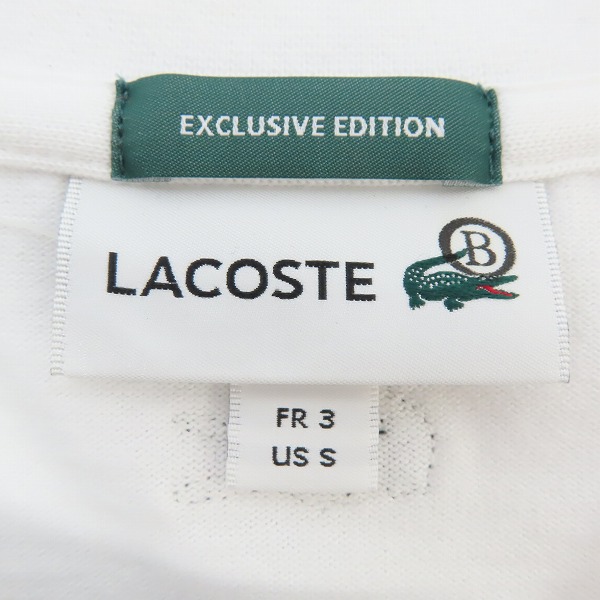 実際に弊社で買取させて頂いた【未使用・B品】LACOSTE/ラコステ EXCLUSIVE EDITION ビームス別注 ビッグワニプリント カットソー TH045PL/3/Sの画像 2枚目