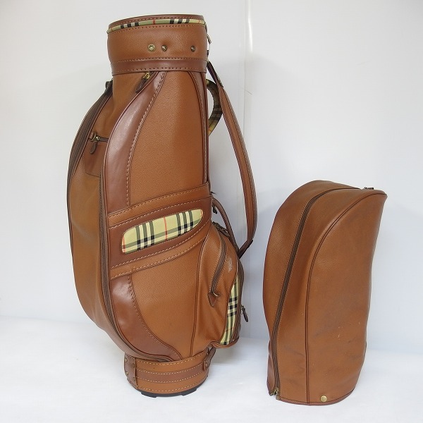 実際に弊社で買取させて頂いたBurberrys/バーバリー ゴルフ 3分割キャディバック ブラウンの画像 1枚目