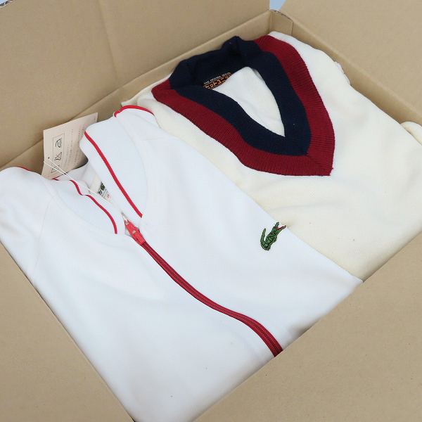 実際に弊社で買取させて頂いた【おまとめ品】LACOSTE/ラコステ ヒットユニオン等  ジャージセットアップ/ニット他