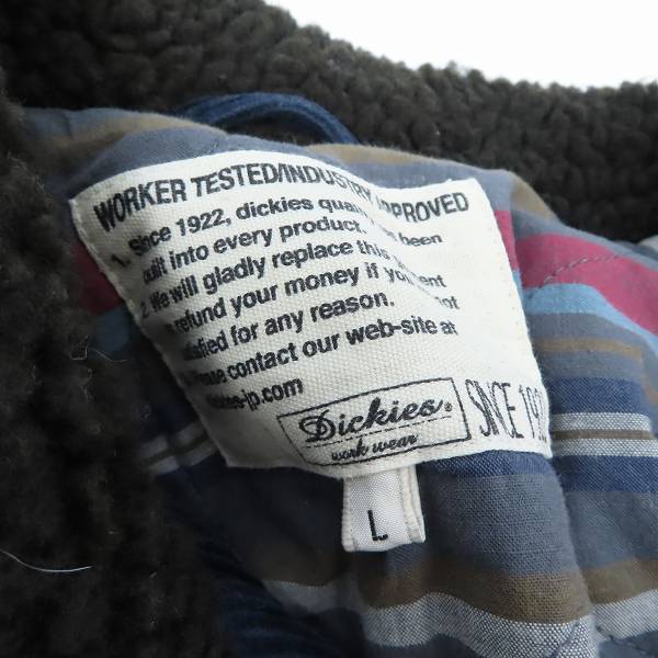 実際に弊社で買取させて頂いたDickies/ディッキーズ 襟ボア コーデュロイ パデットジャケット 1541-5522/Lの画像 2枚目