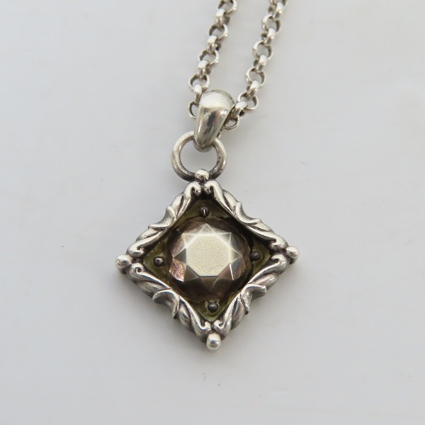 実際に弊社で買取させて頂いたGARNI/ガルニ スクエア型 シルバーネックレスの画像 1枚目