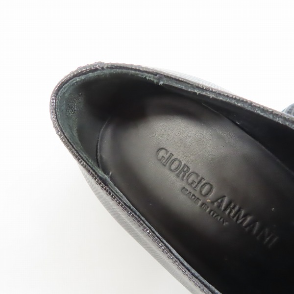 実際に弊社で買取させて頂いたGIORGIO ARMANI/ジョルジオアルマーニ レザシューズ/革靴 X2C403/7の画像 4枚目