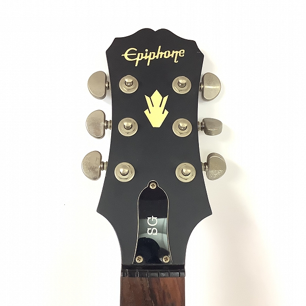 実際に弊社で買取させて頂いた★【弦無し】Epiphone/エピフォン SG Worn G-400 エレキギター ギグケース付きの画像 2枚目