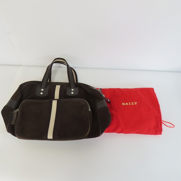 実際に弊社で買取させて頂いたBALLY/バリー スウェード/ヌバック ミニボストンバッグ/ハンドバッグの画像 8枚目