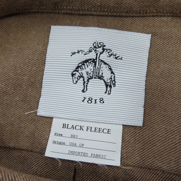 実際に弊社で買取させて頂いた【未使用】BLACK FLEECE by Brooks Brothers/ブラックフリース ブルックスブラザーズ ボタンダウン 長袖シャツ ブラウン/BB3の画像 2枚目