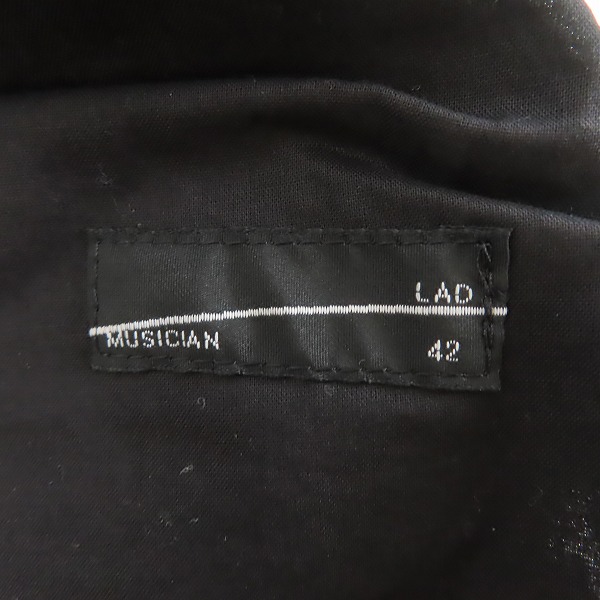 実際に弊社で買取させて頂いたLAD MUSICIAN/ラッドミュージシャン テーパードイージーパンツ ウール 2211-553/42の画像 2枚目