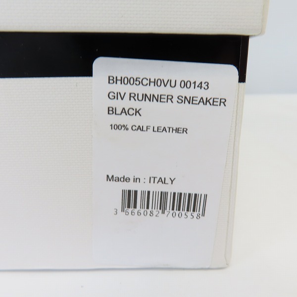 実際に弊社で買取させて頂いたGIVENCHY/ジバンシィ Giv Runner/Giv ランナー スニーカー BH005CH0VU/43の画像 9枚目