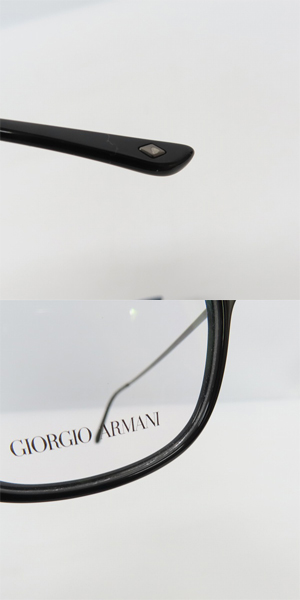 実際に弊社で買取させて頂いたGIORGIO ARMANI/ジョルジオアルマーニ メガネフレーム アイウェア ブラック AR7084-Fの画像 8枚目