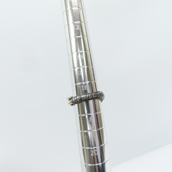 実際に弊社で買取させて頂いた【ギャラ付き】Bloody Mary/ブラッディマリー avis/アヴィス リング black #17号の画像 7枚目