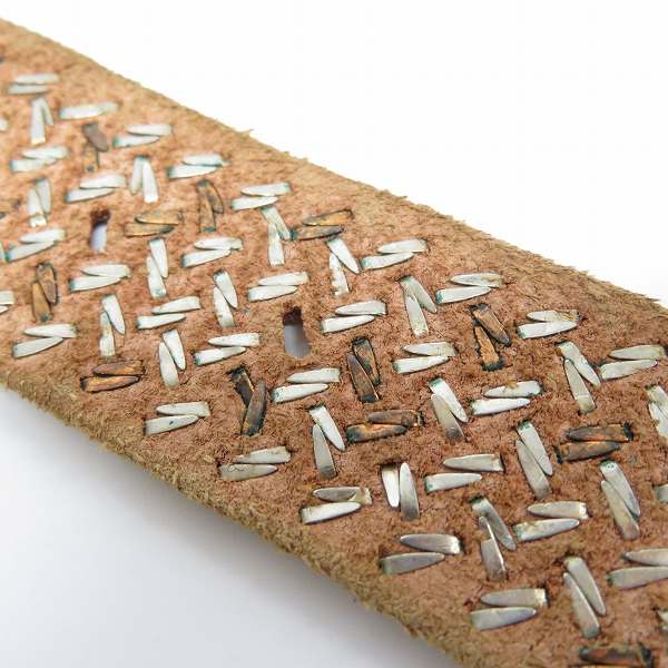実際に弊社で買取させて頂いたHTC/エイチティーシー SOLID BRASS/ソリッドブラス バックル レザーベルトの画像 4枚目