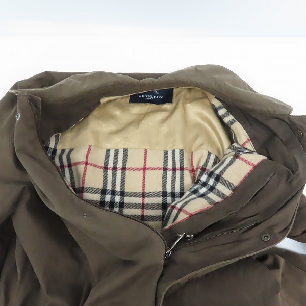 実際に弊社で買取させて頂いた BURBERRY LONDON/バーバリー ロンドン オイルド ステンカラーコートの画像 4枚目