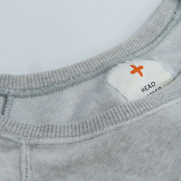 実際に弊社で買取させて頂いたHEAD PORTER PLUS/ヘッドポータープラス ハーフスリーブTシャツ グレーの画像 5枚目