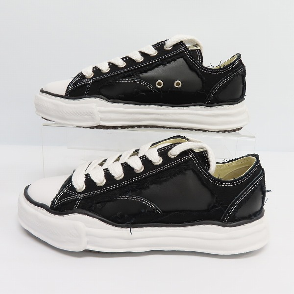 実際に弊社で買取させて頂いたMaison MIHARA YASUHIRO/メゾンミハラヤスヒロ 22SS ローカットスニーカー PTRSN BROKEN CANVAS A08FW717/43 の画像 3枚目