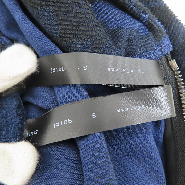 実際に弊社で買取させて頂いたwjk/ダブルジェイケイ ニット ジップアップ パーカー/ハーフ パンツ セットアップ/Sの画像 2枚目