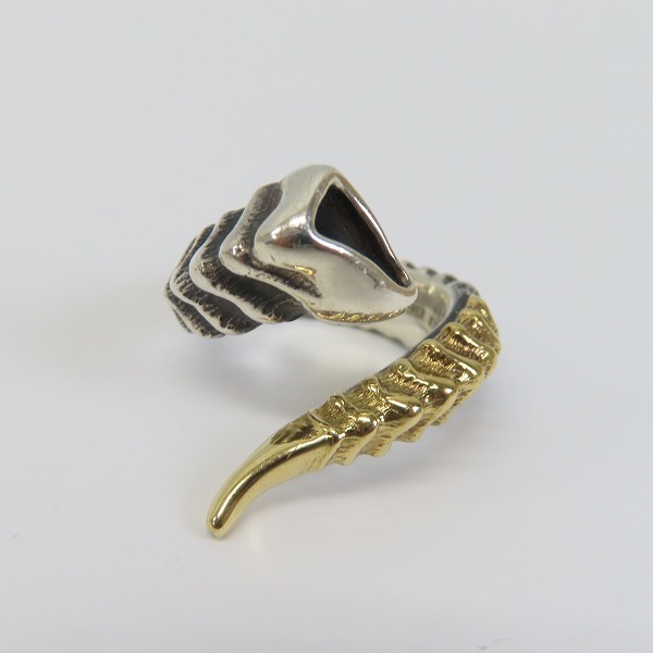 実際に弊社で買取させて頂いたBloody Mary/ブラッディマリー 2016 クリスマス限定 シルバー/K18 Shofar/ショファールリング 11号の画像 4枚目