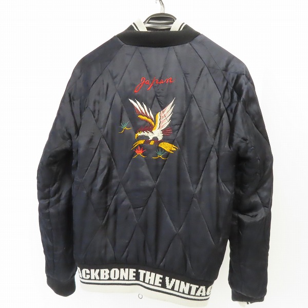 実際に弊社で買取させて頂いたBACKBONE/バックボーン リバーシブル スタジャン/Mの画像 3枚目