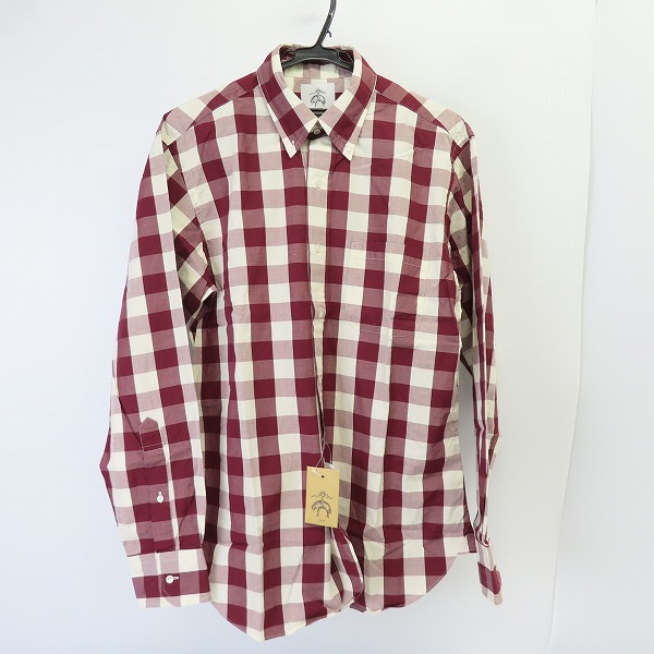 実際に弊社で買取させて頂いた【未使用】BLACK FLEECE by Brooks Brothers/ブラックフリース ブルックスブラザーズ ボタンダウン チェックシャツ/BB3