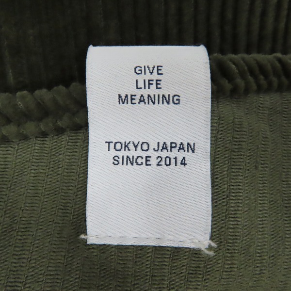 実際に弊社で買取させて頂いたDESCENDANT/ディセンダント TETTY CORDUROY SHIRT コーデュロイ スタンドカラー 202BRDS-SHM04/3の画像 6枚目
