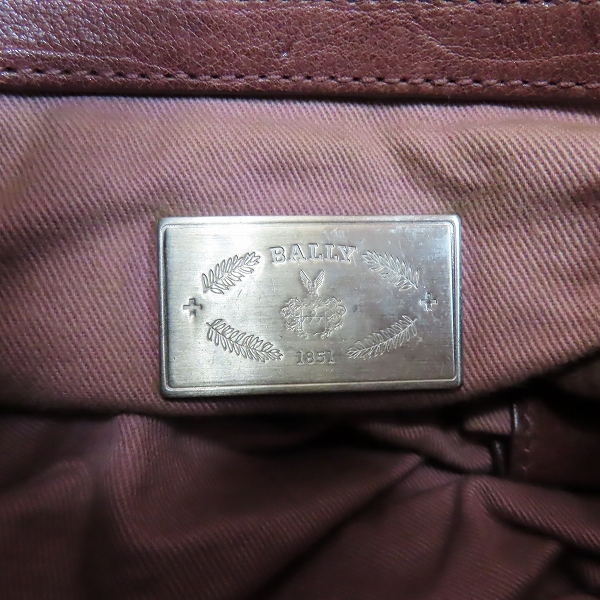 実際に弊社で買取させて頂いたBALLY/バリー レザー プレートデザイン等 ミニボストン/ハンドバック 2点セットの画像 3枚目