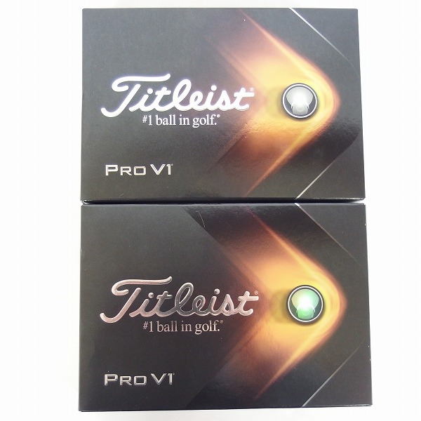 実際に弊社で買取させて頂いた【未使用】Titleist/タイトリスト PRO V1 2021年モデル ゴルフボール 2ダースの画像 2枚目