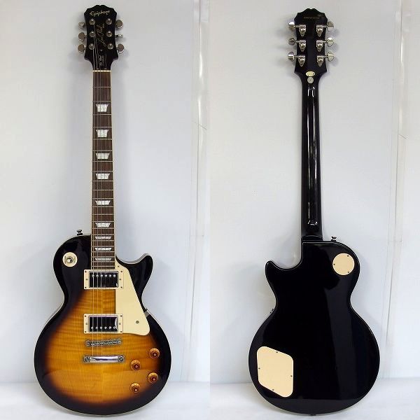 実際に弊社で買取させて頂いた★Epiphone/エピフォン Les Paul Standard/レスポールスタンダード サンバースト ギグケース付の画像 1枚目