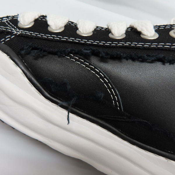 実際に弊社で買取させて頂いたMaison MIHARA YASUHIRO/メゾンミハラヤスヒロ 22SS ローカットスニーカー PTRSN BROKEN CANVAS A08FW717/43 の画像 6枚目