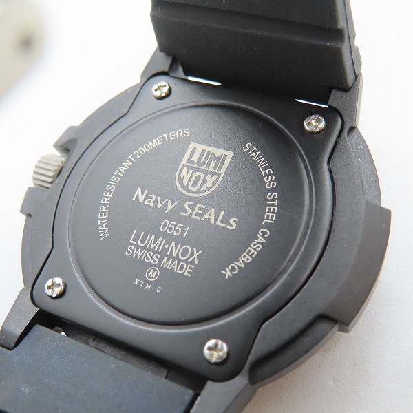 実際に弊社で買取させて頂いたLUMINOX/ルミノックス SEALS MARK LIMITED/シールズマーク リミテッドエディション vol.2 腕時計 0551【動作未確認】の画像 3枚目