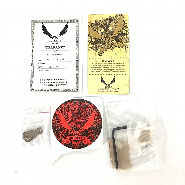 実際に弊社で買取させて頂いた★DEAN/ディーン Icon Flame Top Charcoal Burst エレキギター ハードケース付の画像 8枚目