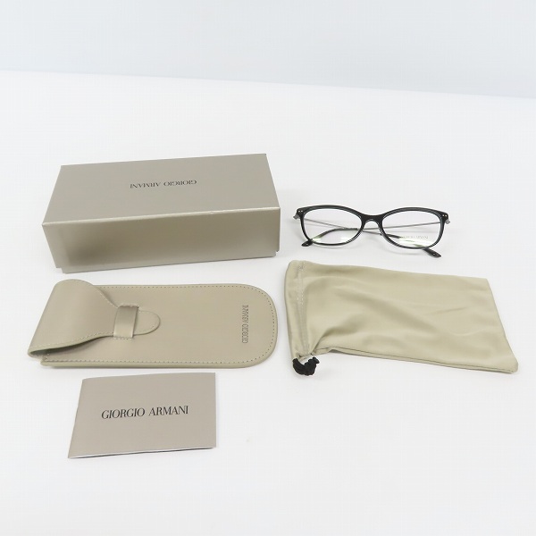 実際に弊社で買取させて頂いたGIORGIO ARMANI/ジョルジオアルマーニ メガネフレーム アイウェア ブラック AR7084-Fの画像 9枚目