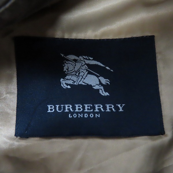 実際に弊社で買取させて頂いた BURBERRY LONDON/バーバリー ロンドン オイルド ステンカラーコートの画像 2枚目