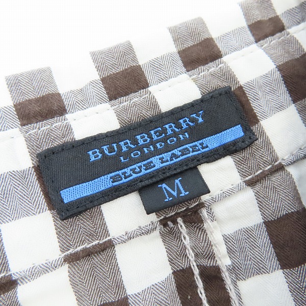実際に弊社で買取させて頂いたBURBERRY BLUELABEL/バーバリーブルーレーベル ロゴ刺繍半袖シャツ E3M13-142-50/Mの画像 2枚目