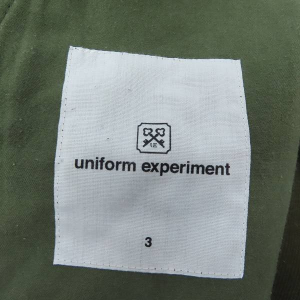 実際に弊社で買取させて頂いたuniform experiment/ユニフォームエクスペリメント 18AW SIDE POCKET TAPERED PANT テーパード パンツ UE-189054/3の画像 2枚目