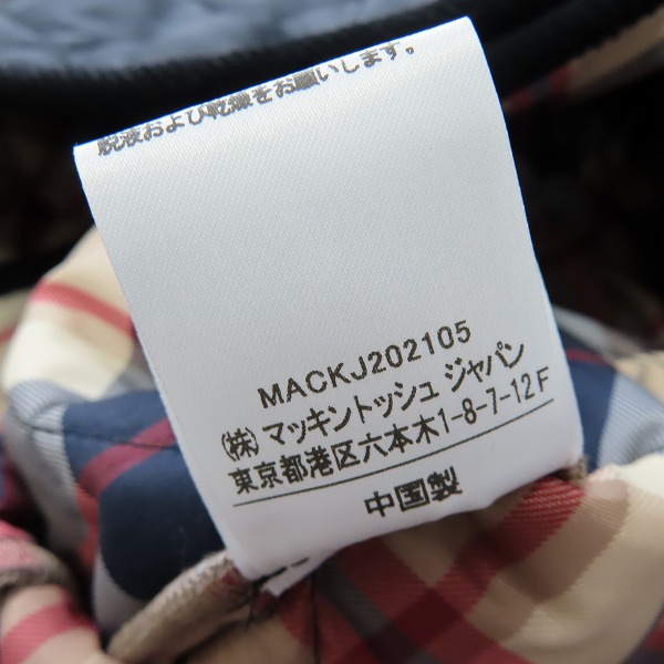 実際に弊社で買取させて頂いた【未使用】MACKINTOSH PHILOSOPHY/マッキントッシュ フィロソフィー 中綿 キルティングジャケット/40の画像 5枚目