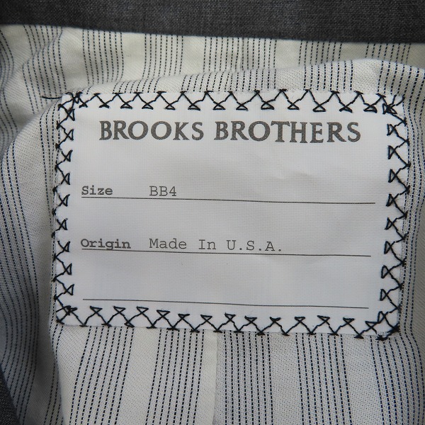 実際に弊社で買取させて頂いたBROOKS BROTHERS/ブルックス ブラザーズ テーラードジャケット BB4の画像 2枚目